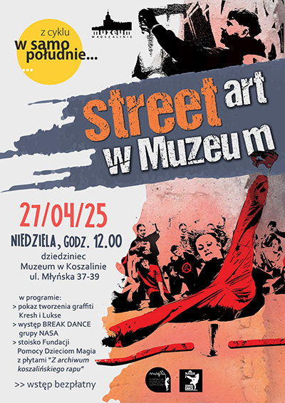 Relacja ze spotkania z cyklu "W samo południe" poświęconemu street artowi w muzeum.